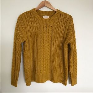 SOLD Between me & you Relaxed Cable Knit Sweater